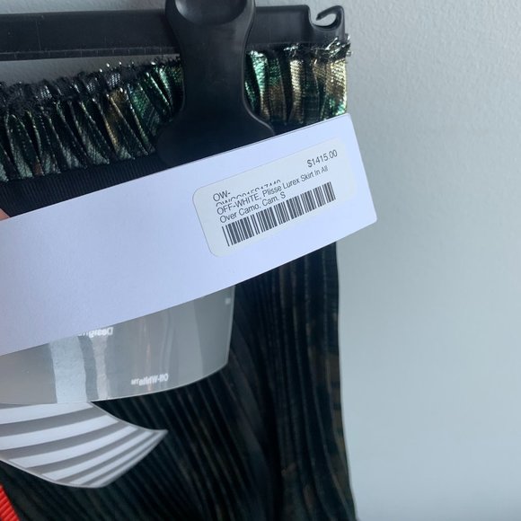 Off-White Brushstroke Plisse Skirt - Picture 4 of 5